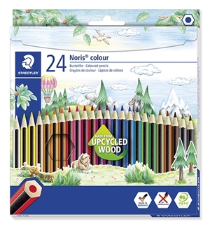 Staedtler Farbstift Noris Upcycled Holzkiste (24)